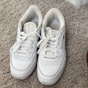 Reebok White Leather Sneakers